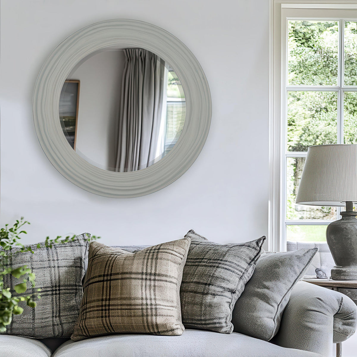 Bodhi Mirrors Cumbria Mirror Light Grey House of Isabella UK