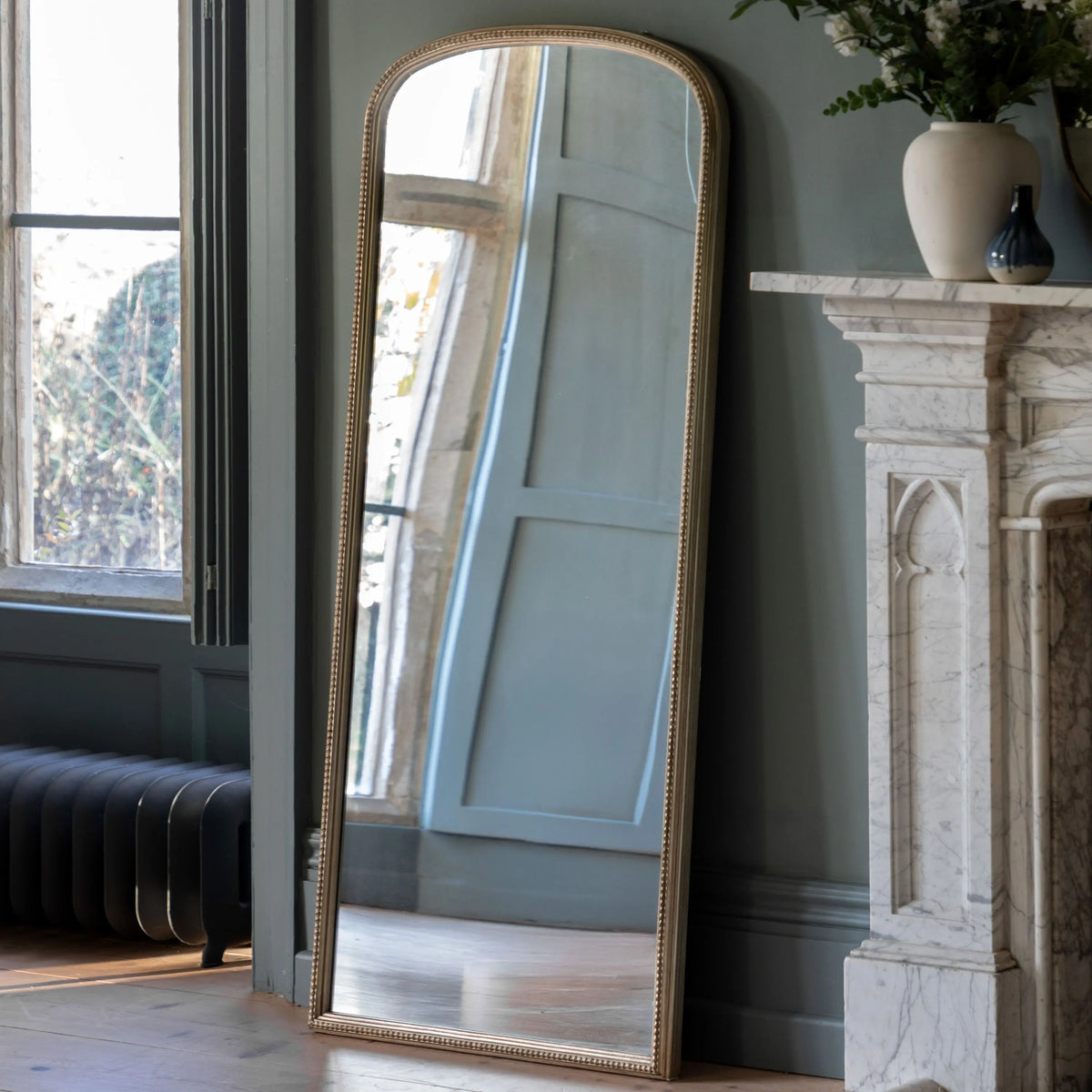 Bodhi Mirrors Florentine Leaner Mirror Champagne House of Isabella UK