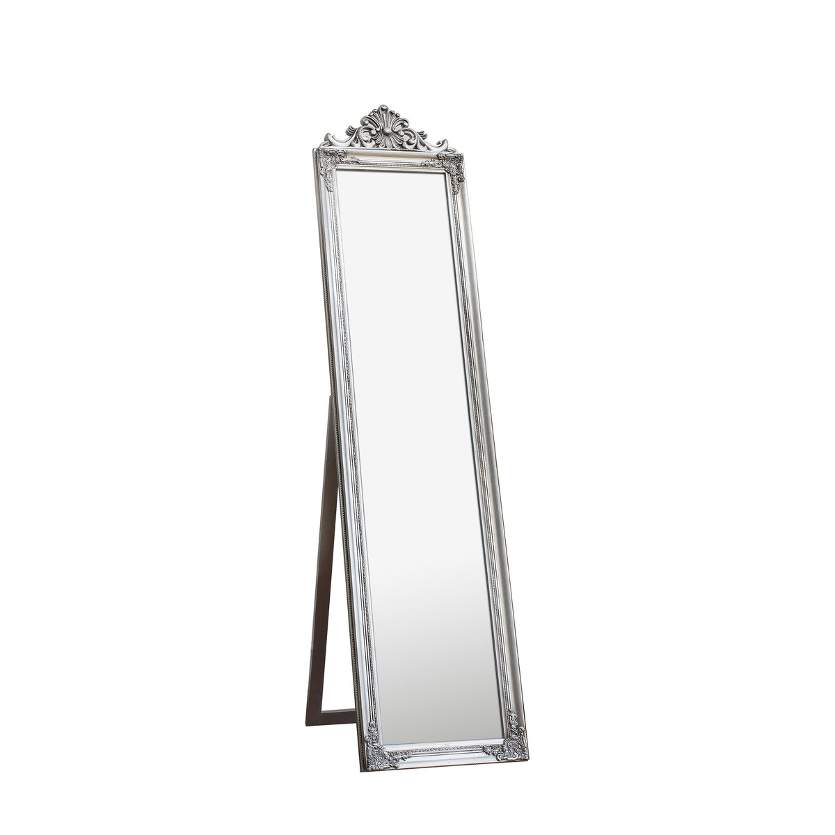 Bodhi Mirrors Lambeth Wood Cheval Mirror Silver House of Isabella UK