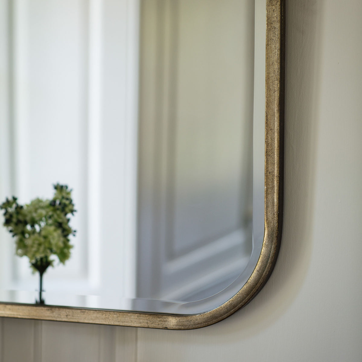Bodhi Mirrors Logan Rectangle Mirror Distressed Champagne House of Isabella UK