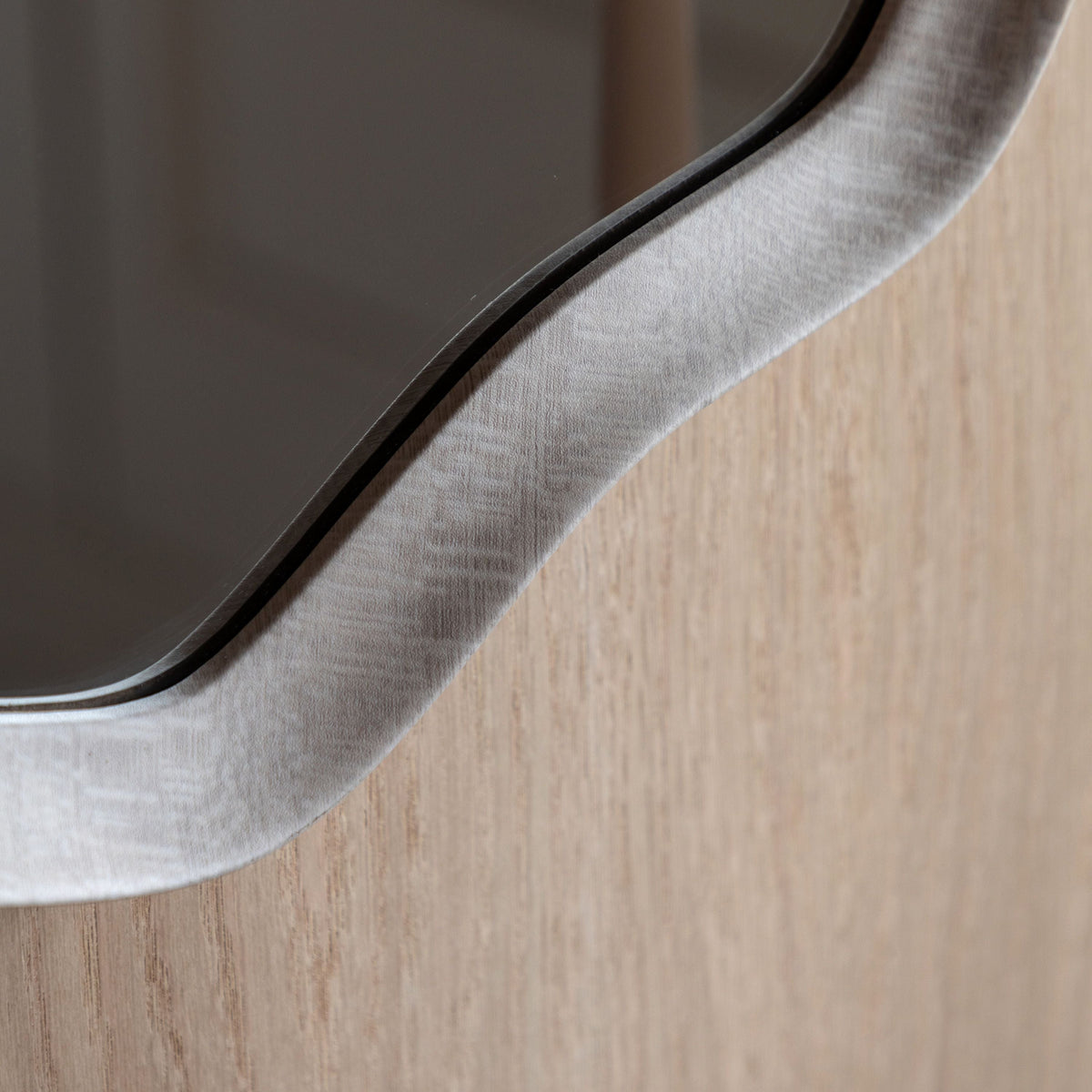 Bodhi Mirrors Monterey Wave Round Mirror Smoke Small House of Isabella UK