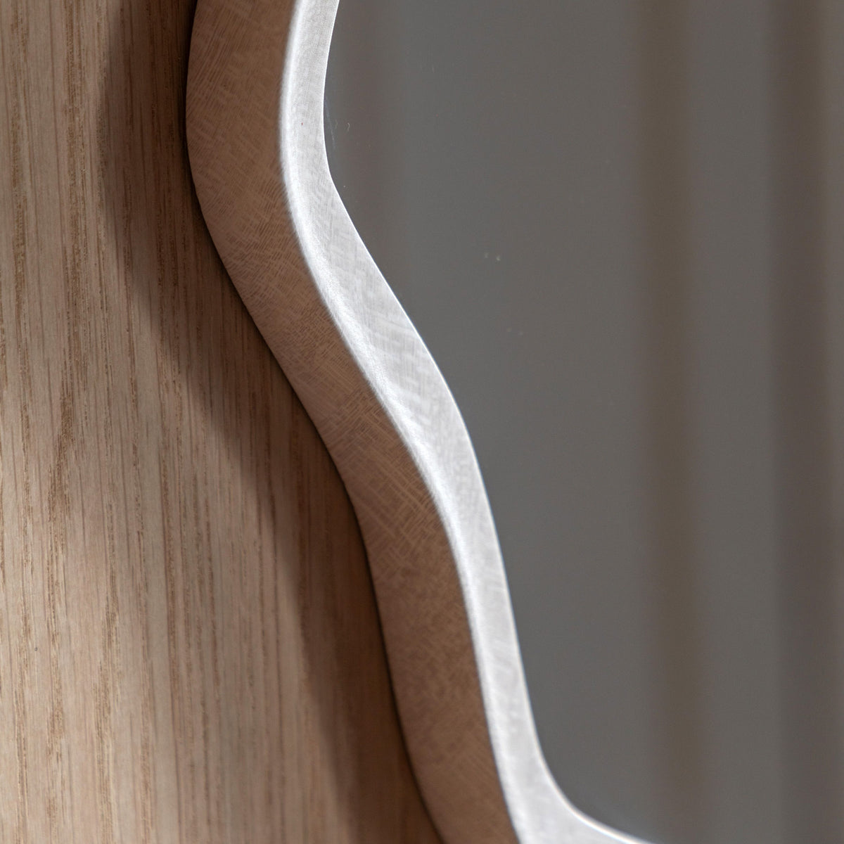 Bodhi Mirrors Monterey Wave Round Mirror Smoke Small House of Isabella UK