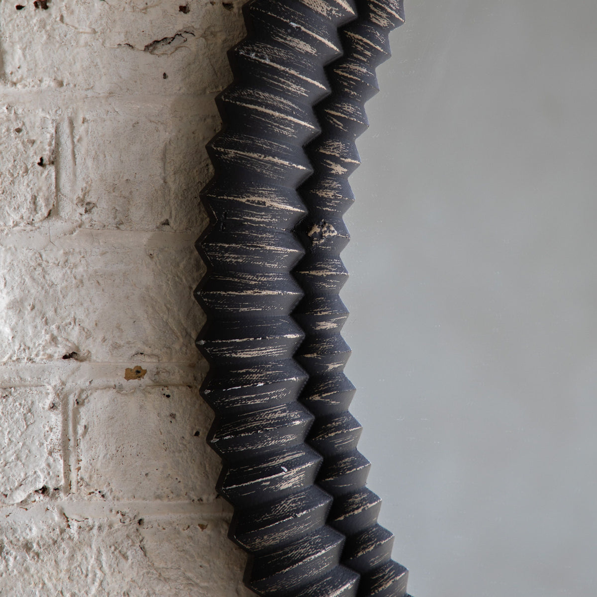 Bodhi Mirrors Pimlico Round Mirror Black Wash House of Isabella UK