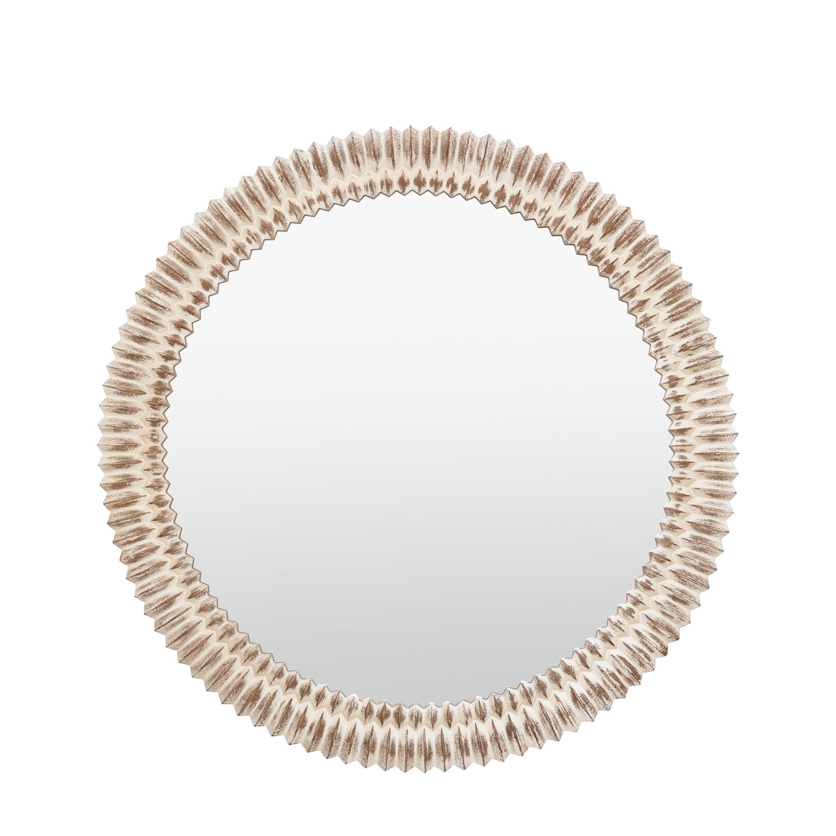Bodhi Mirrors Pimlico Round Mirror White Wash House of Isabella UK