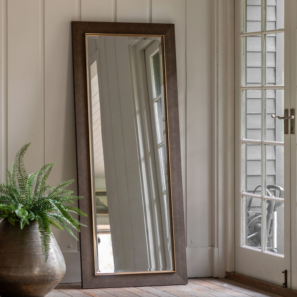 Bodhi Mirrors Richard Leaner Mirror Bronze House of Isabella UK