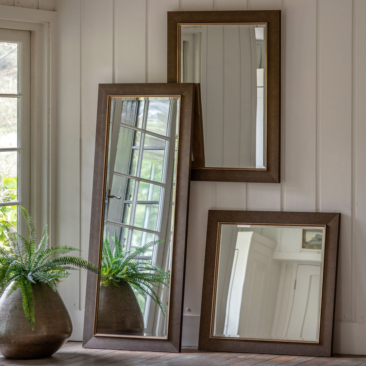 Bodhi Mirrors Richard Mirror Bronze Small House of Isabella UK