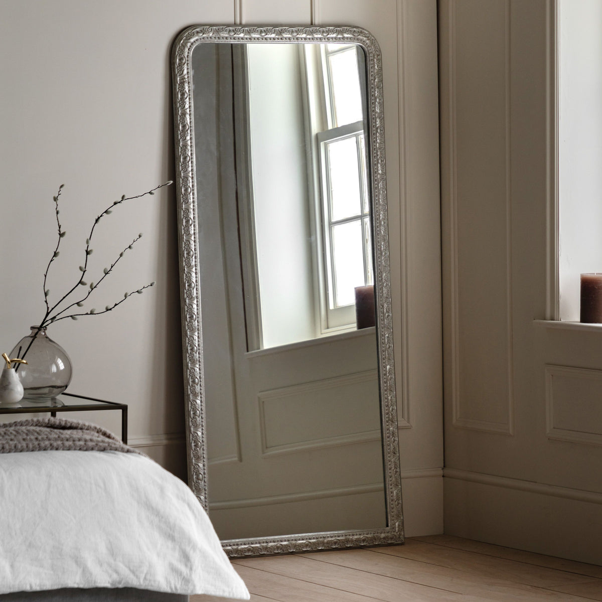 Bodhi Mirrors Romana Leaner Mirror Grey House of Isabella UK