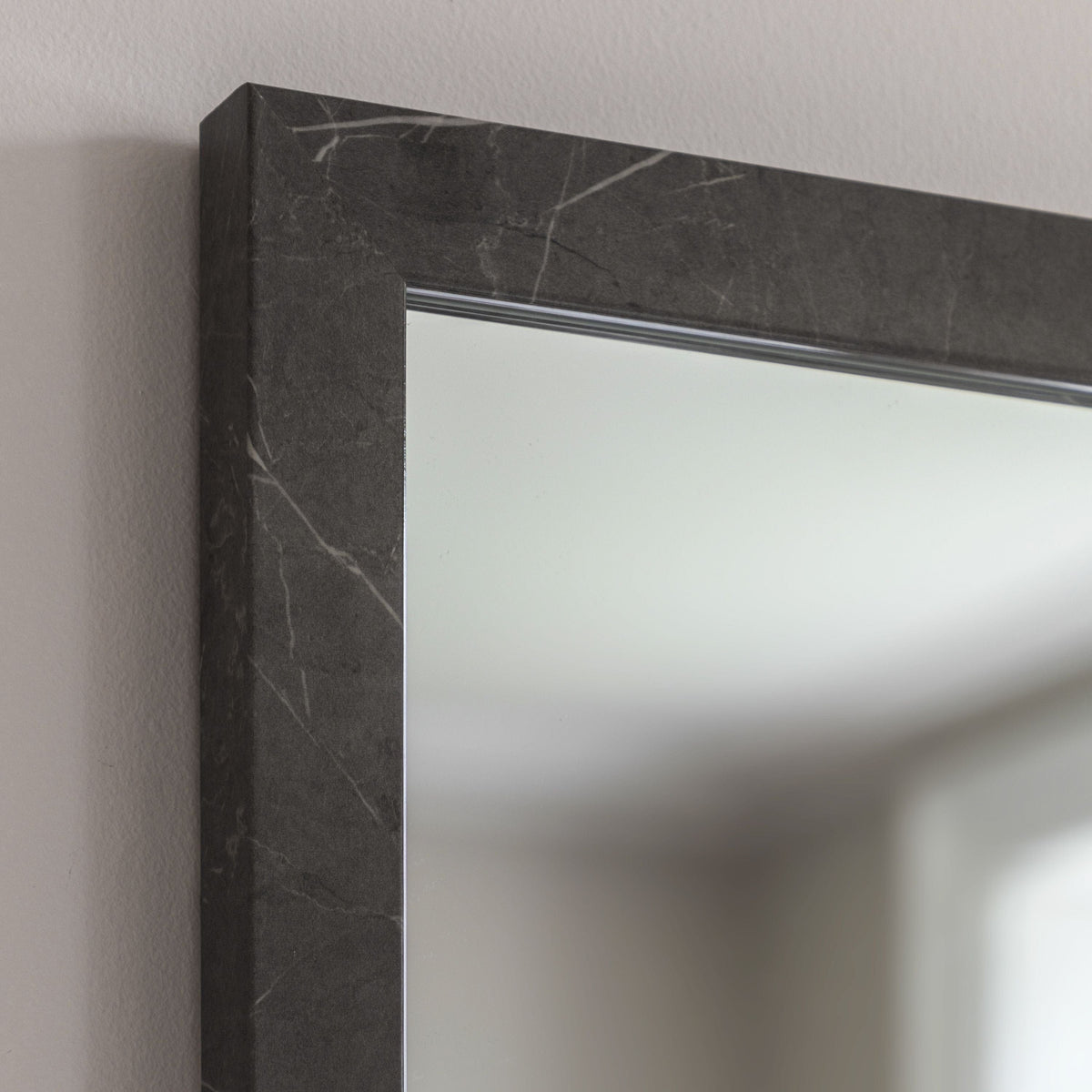 Bodhi Mirrors Romeo Mirror Marbled Grey Small House of Isabella UK