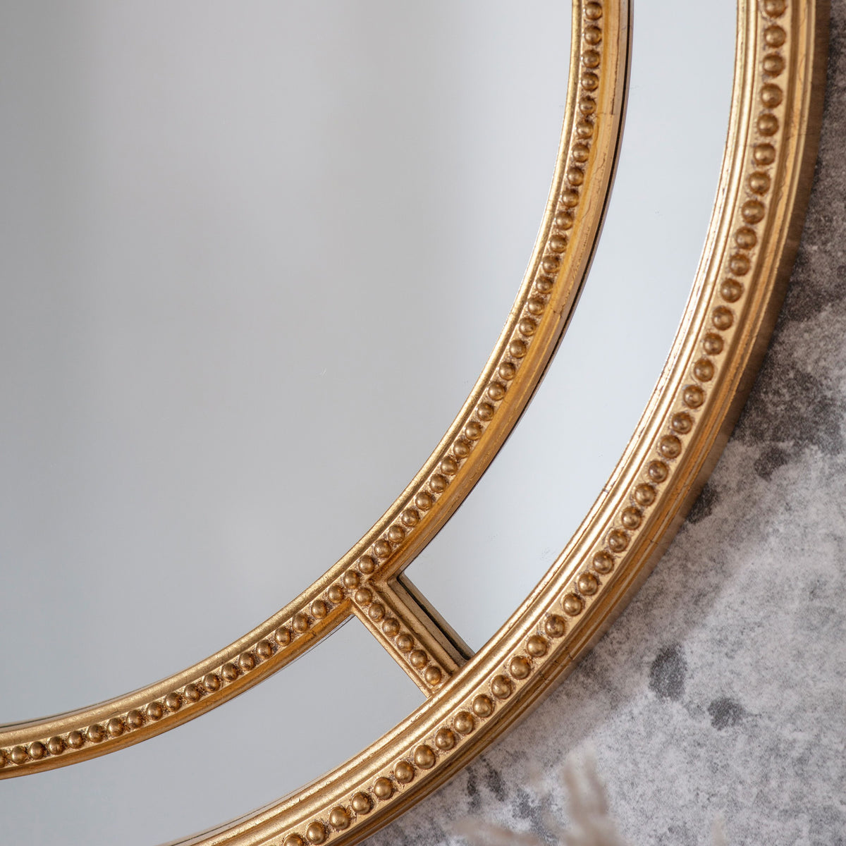 Bodhi Mirrors Sinatra Round Mirror Gold House of Isabella UK