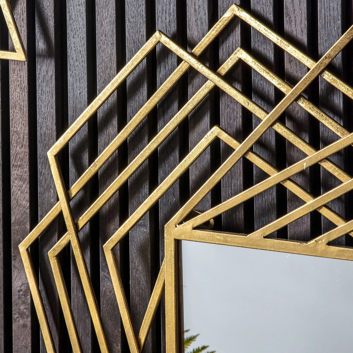 Bodhi Mirrors Specter Rectangle Mirror Gold House of Isabella UK