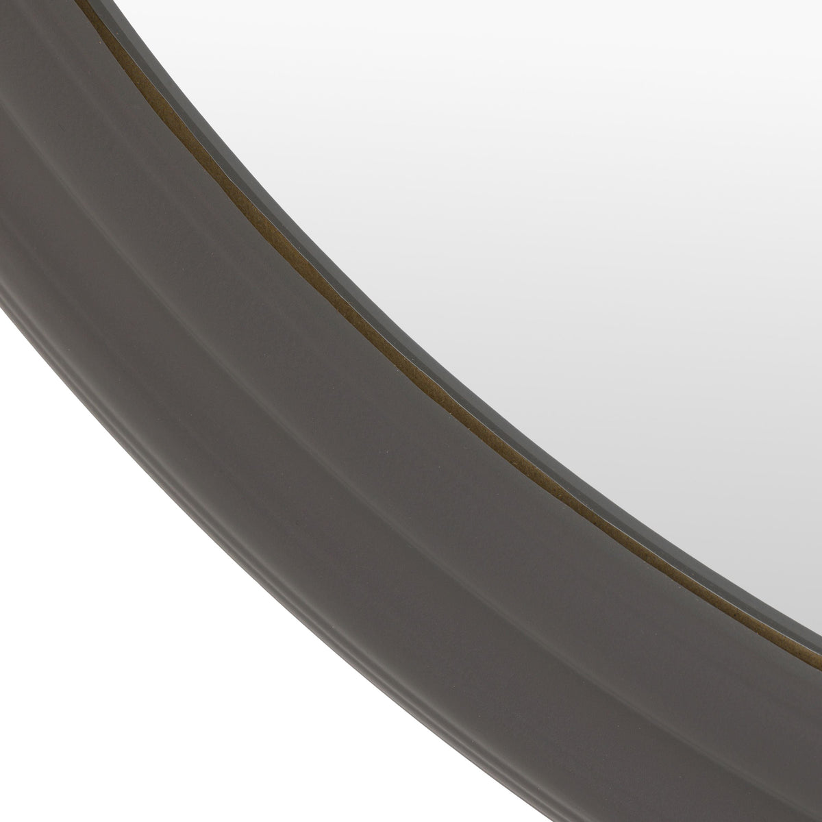 Bodhi Mirrors Suffolk Round Mirror Charcoal Large House of Isabella UK