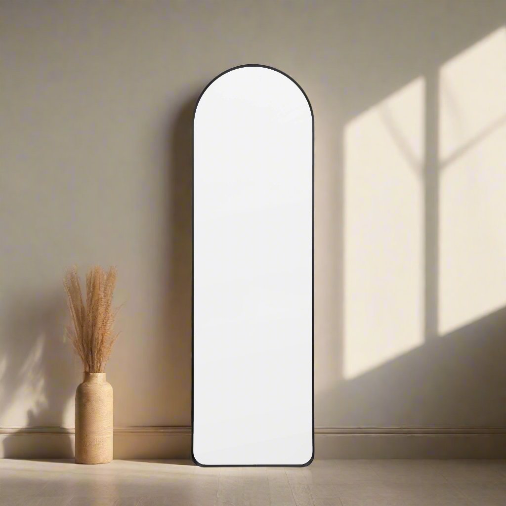 Tahlia Arch Mirror Black 450x35x1500mm.