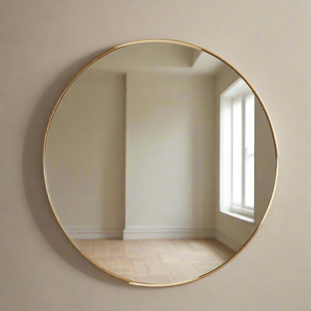 Tahlia Large Round Mirror Gold 800x35x800.