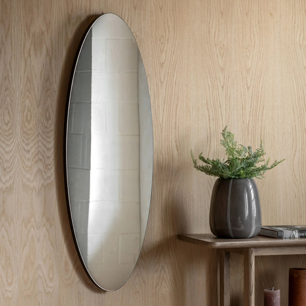 Bodhi Mirrors Tokyo Elipse Mirror Black House of Isabella UK