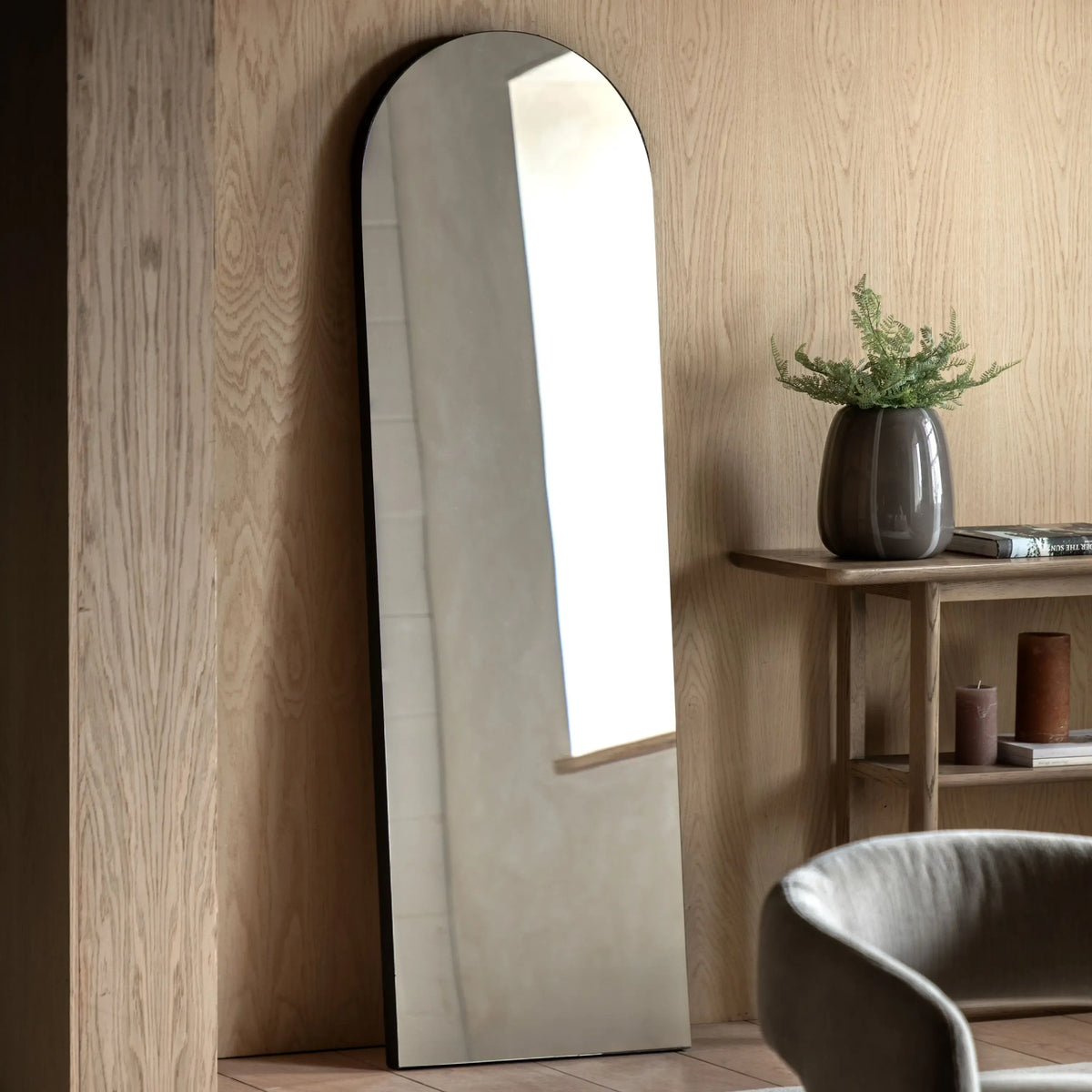 Bodhi Mirrors Tokyo Leaner Mirror Black House of Isabella UK