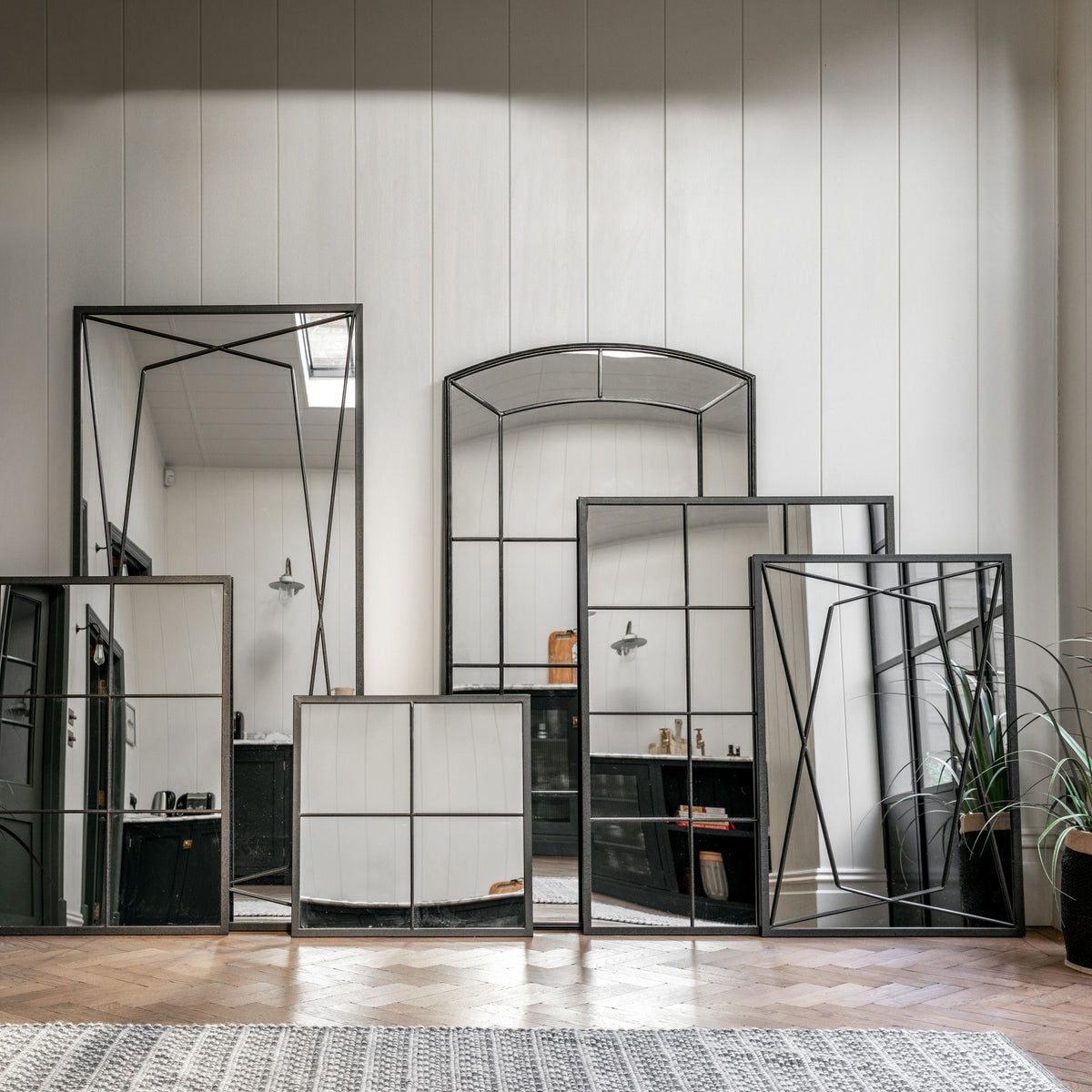 Bodhi Mirrors Wainscott Mirror Black House of Isabella UK