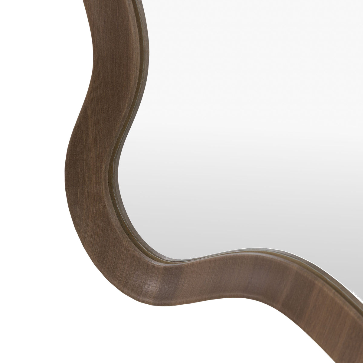 Bodhi Mirrors Wiggle Leaner Mirror Walnut House of Isabella UK