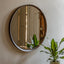 Bodhi Mirrors Woodstock Round Mirror Walnut Large House of Isabella UK