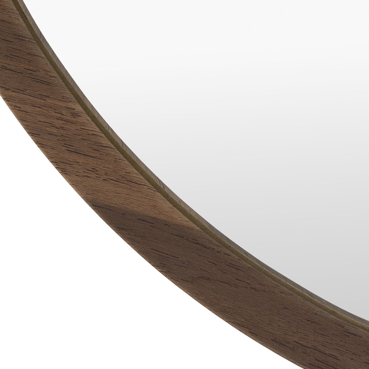 Bodhi Mirrors Woodstock Round Mirror Walnut Small House of Isabella UK