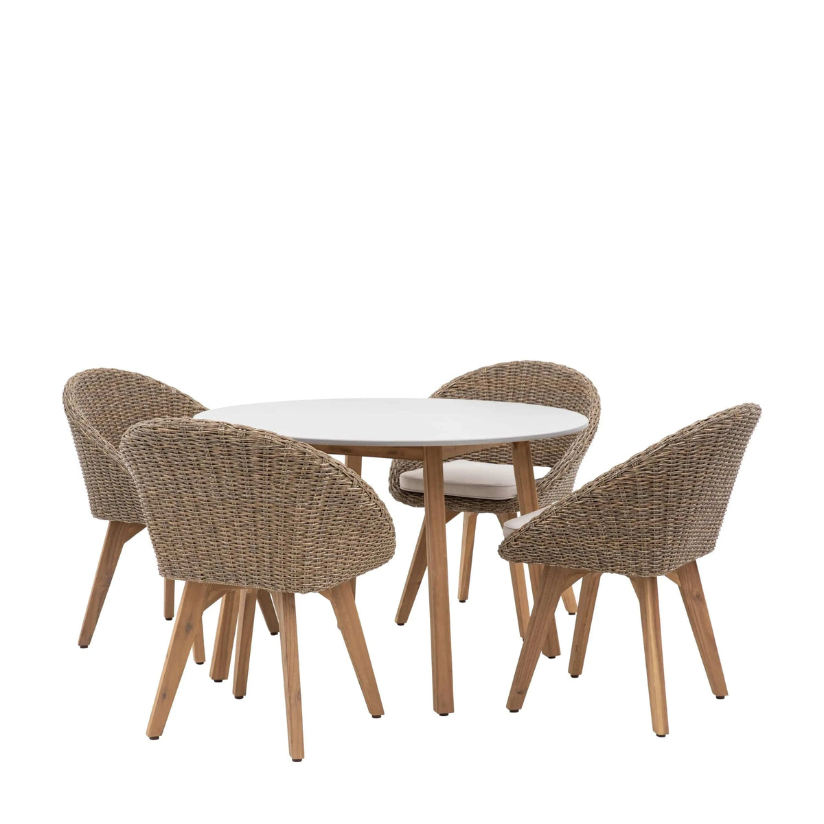 Bodhi Outdoors Anova 4 Seater Round Dining Set House of Isabella UK