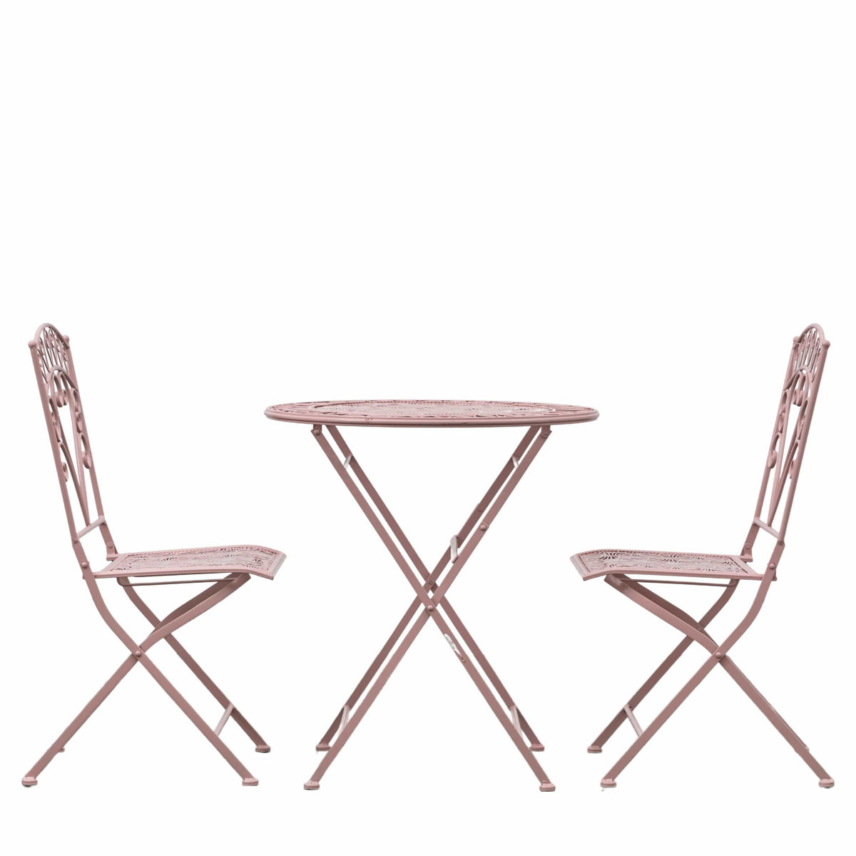 Bedford 2 Seater Bistro Set - Coral.