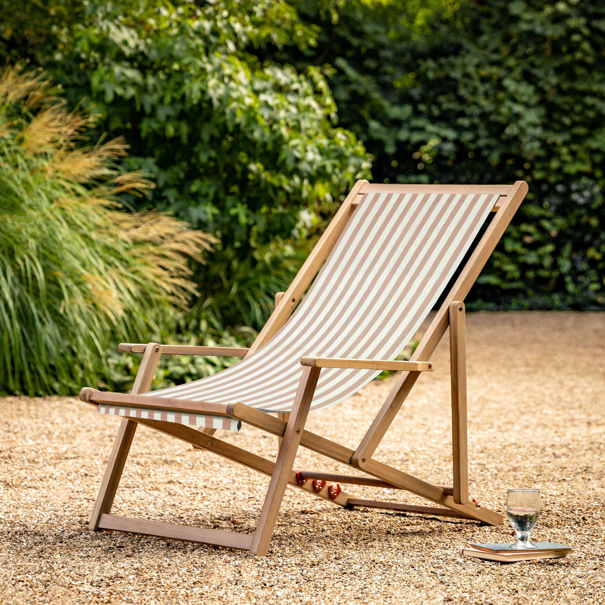 Creta Deck Chair Clay Stripe.