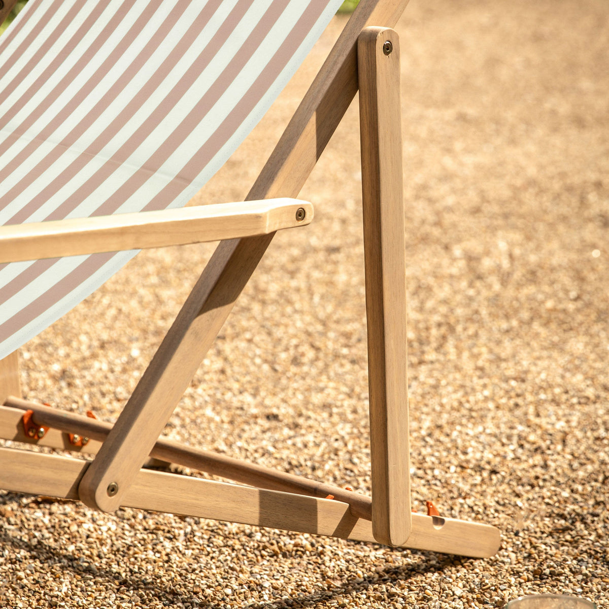 Creta Deck Chair Clay Stripe.