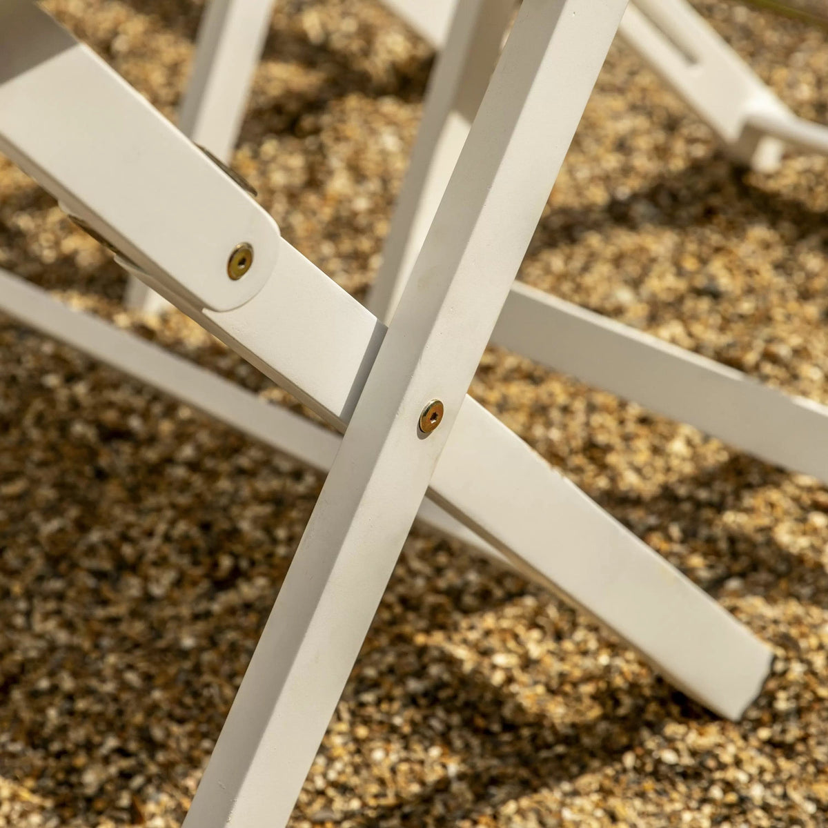 Lindos White Foldaway Dining Set.