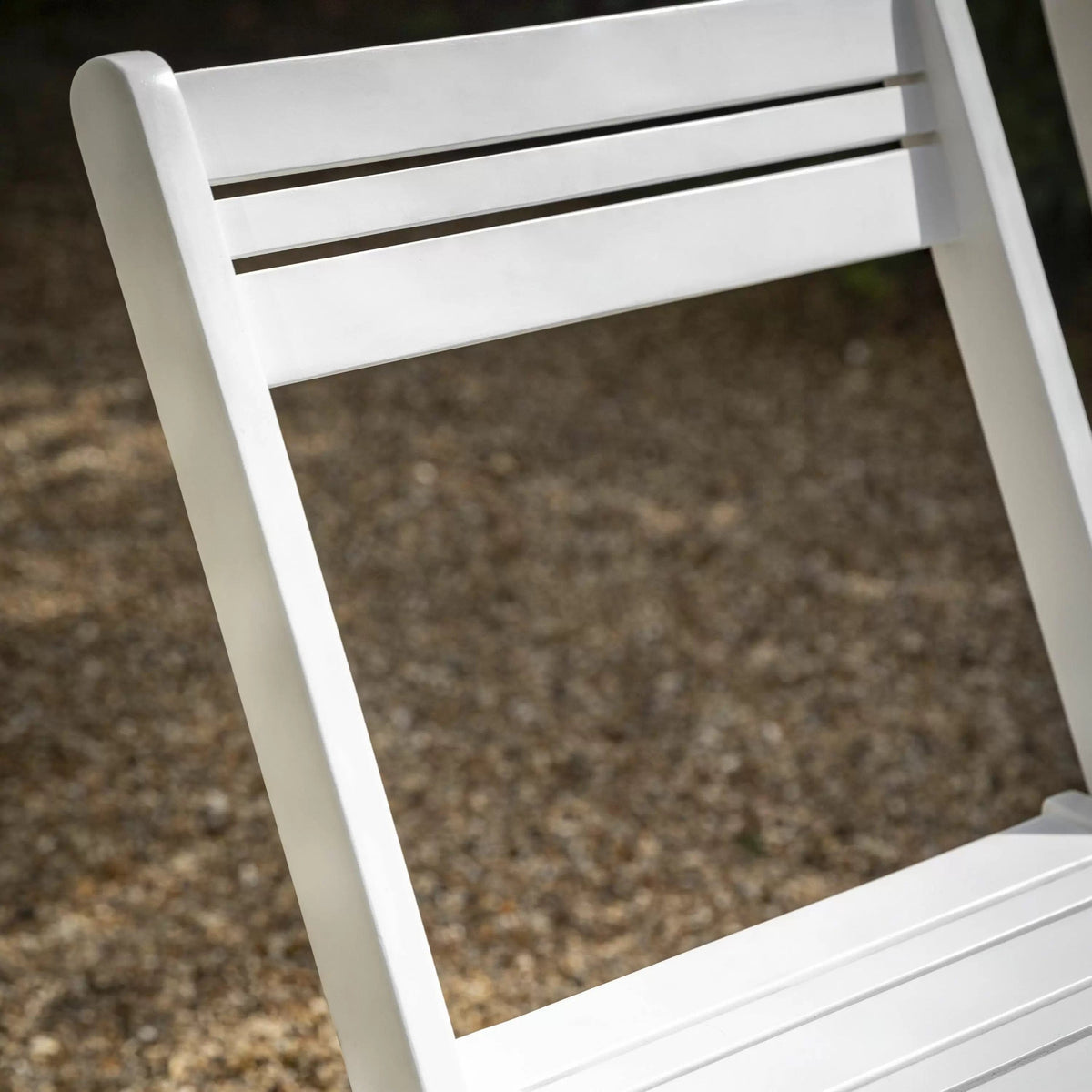 Lindos White Foldaway Dining Set.