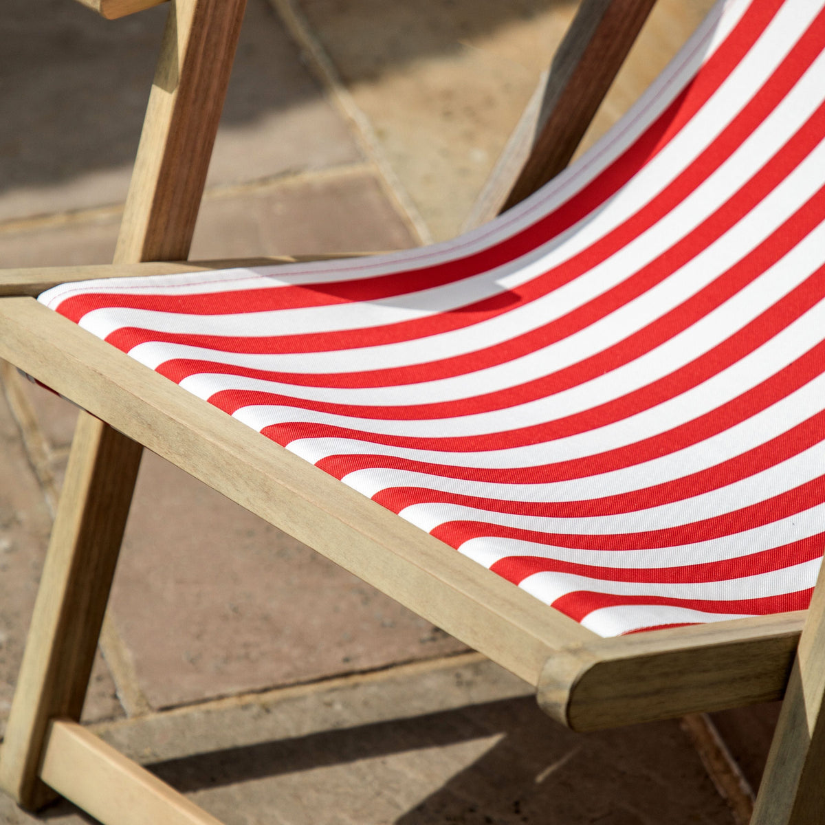 Bodhi Outdoors Red Stripe Deck Chair House of Isabella UK