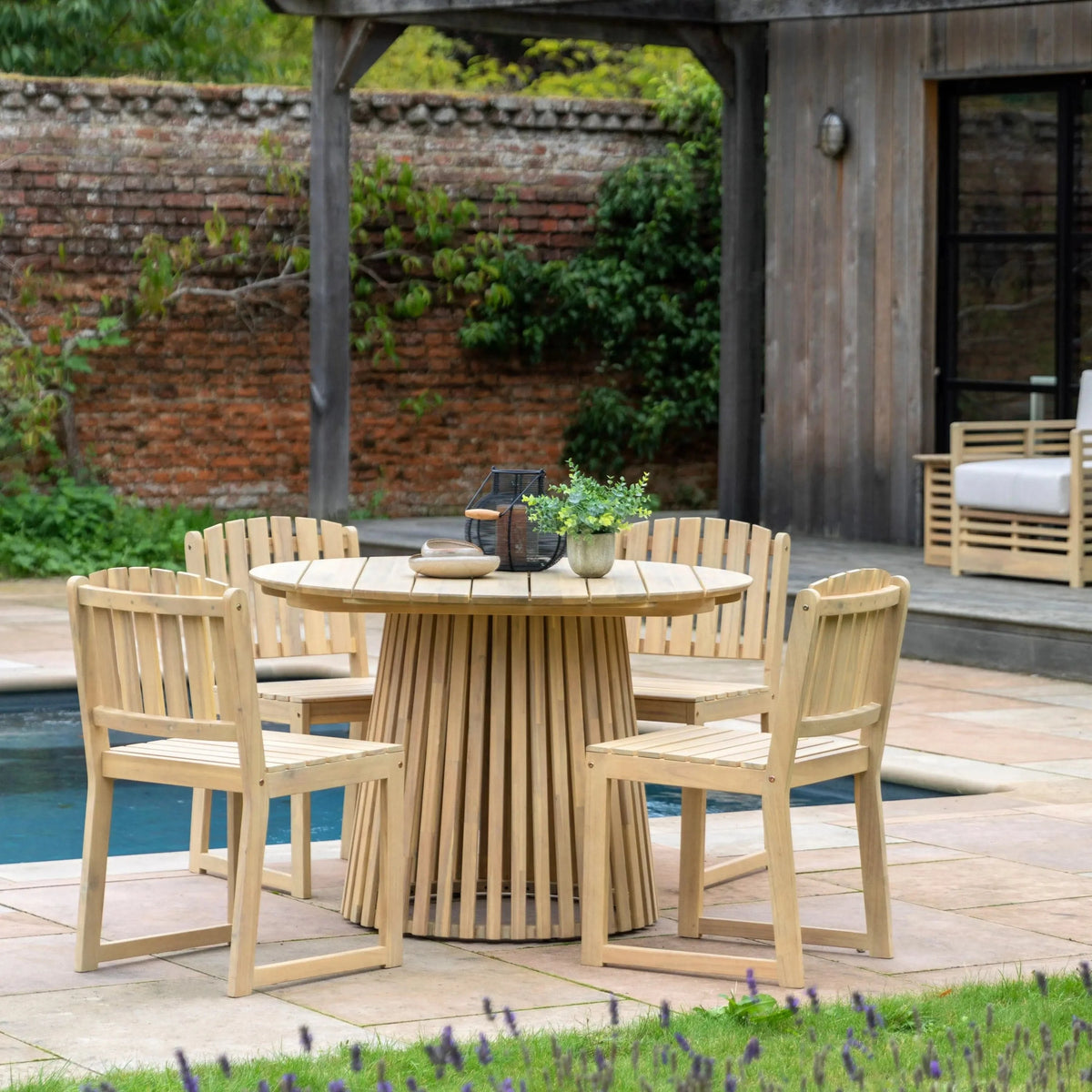 Bodhi Outdoors Rialto Round Dining Table 4 Seater House of Isabella UK
