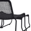 Bodhi Outdoors Sassano Lounge Chair with Footstool Black House of Isabella UK