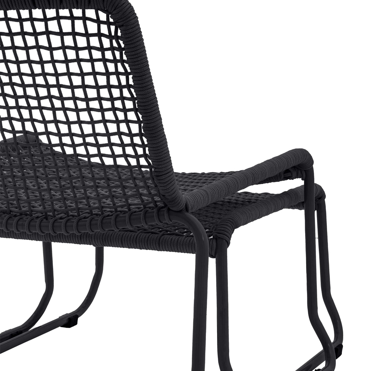 Bodhi Outdoors Sassano Lounge Chair with Footstool Black House of Isabella UK
