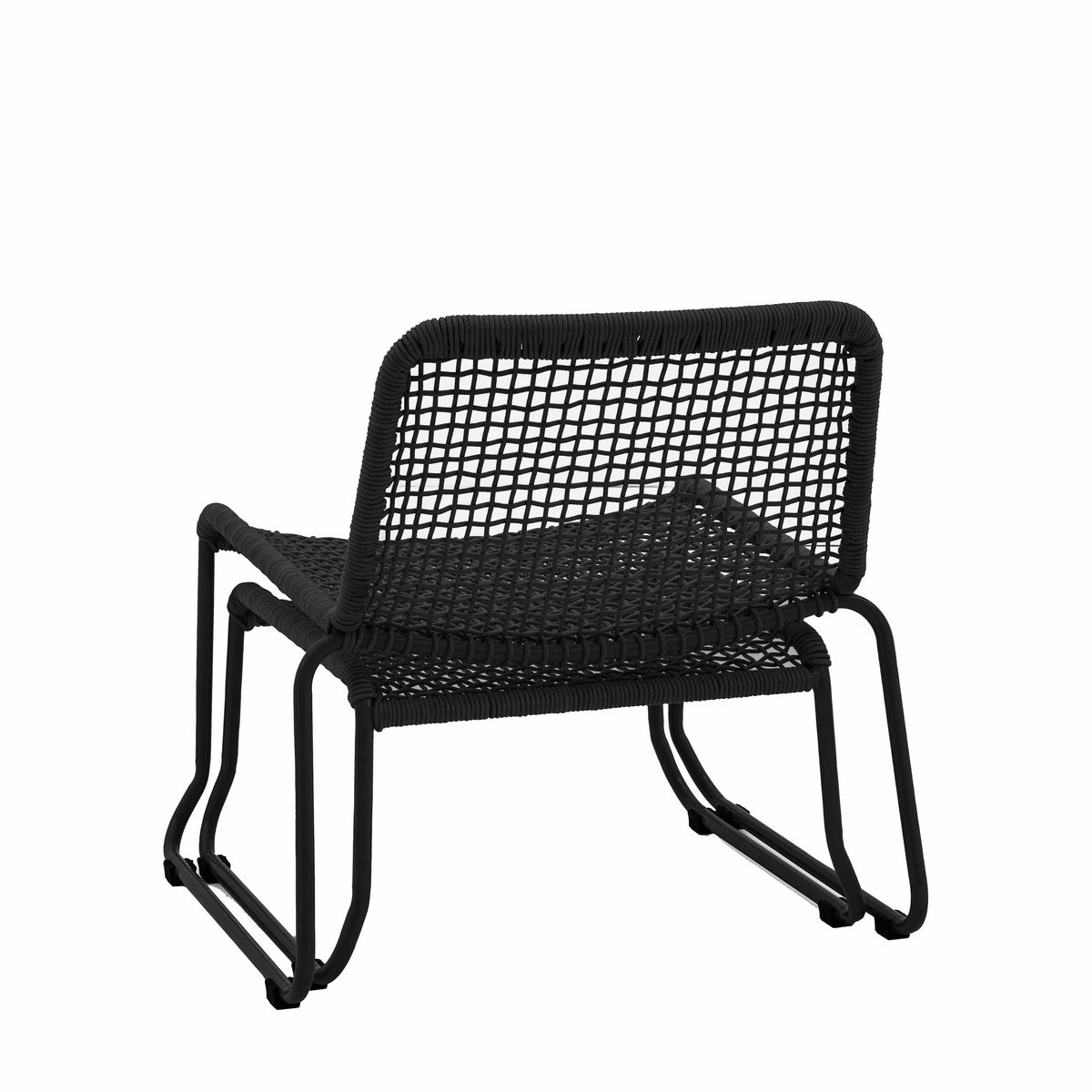 Bodhi Outdoors Sassano Lounge Chair with Footstool Black House of Isabella UK