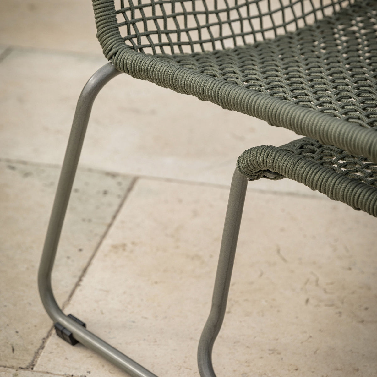 Sassano Lounge Chair with Footstool Green.