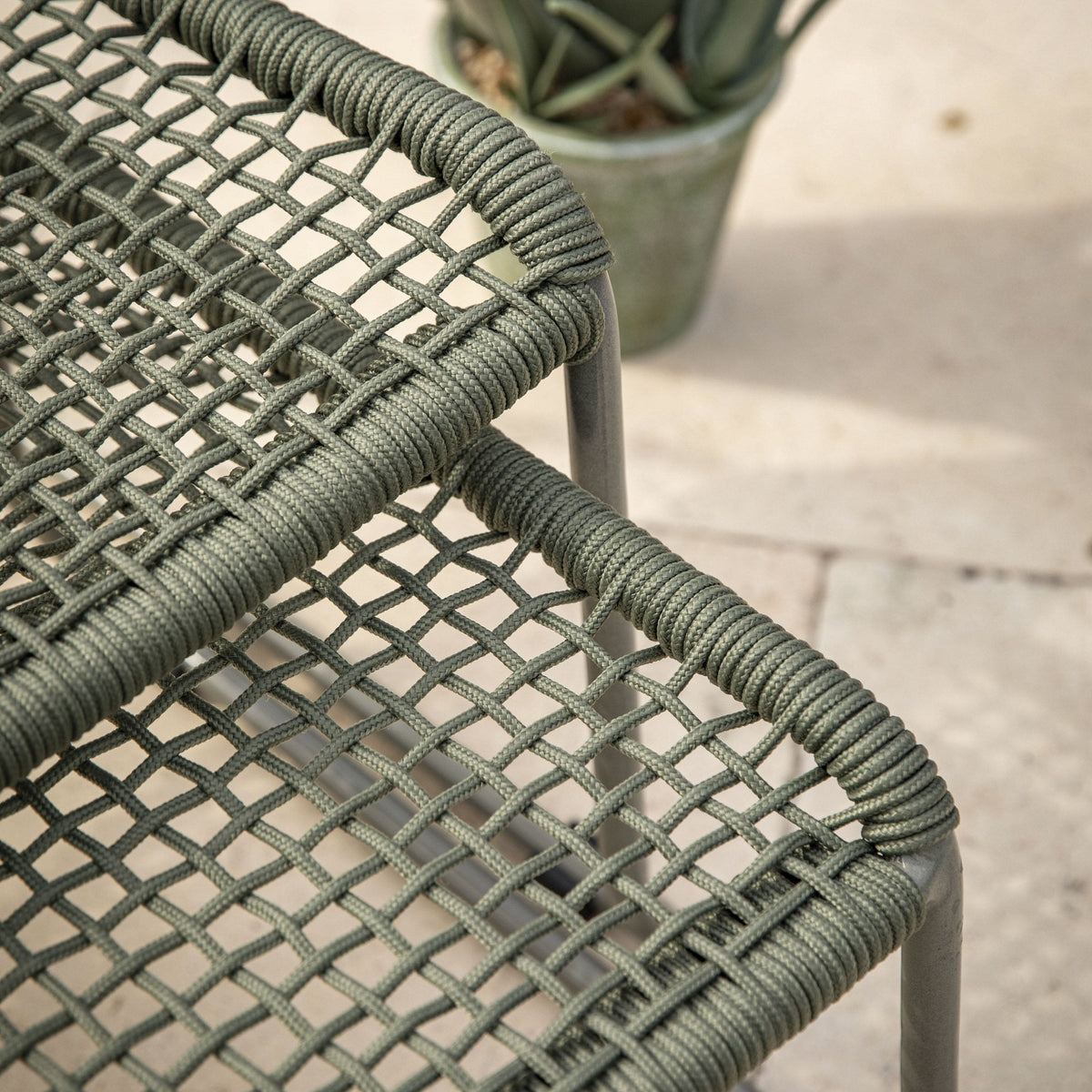 Sassano Lounge Chair with Footstool Green.