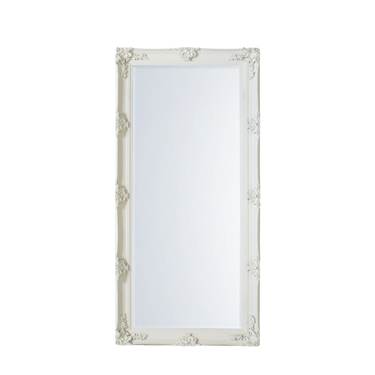 Abbots Leaner Mirror Cream 65''x31''.
