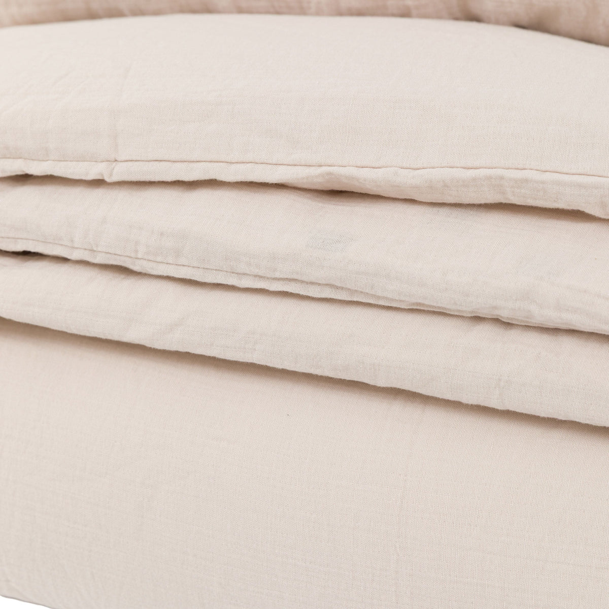 Bodhi Sleeping Alba Washed Cotton Quilt Cover Set Taupe Superking House of Isabella UK
