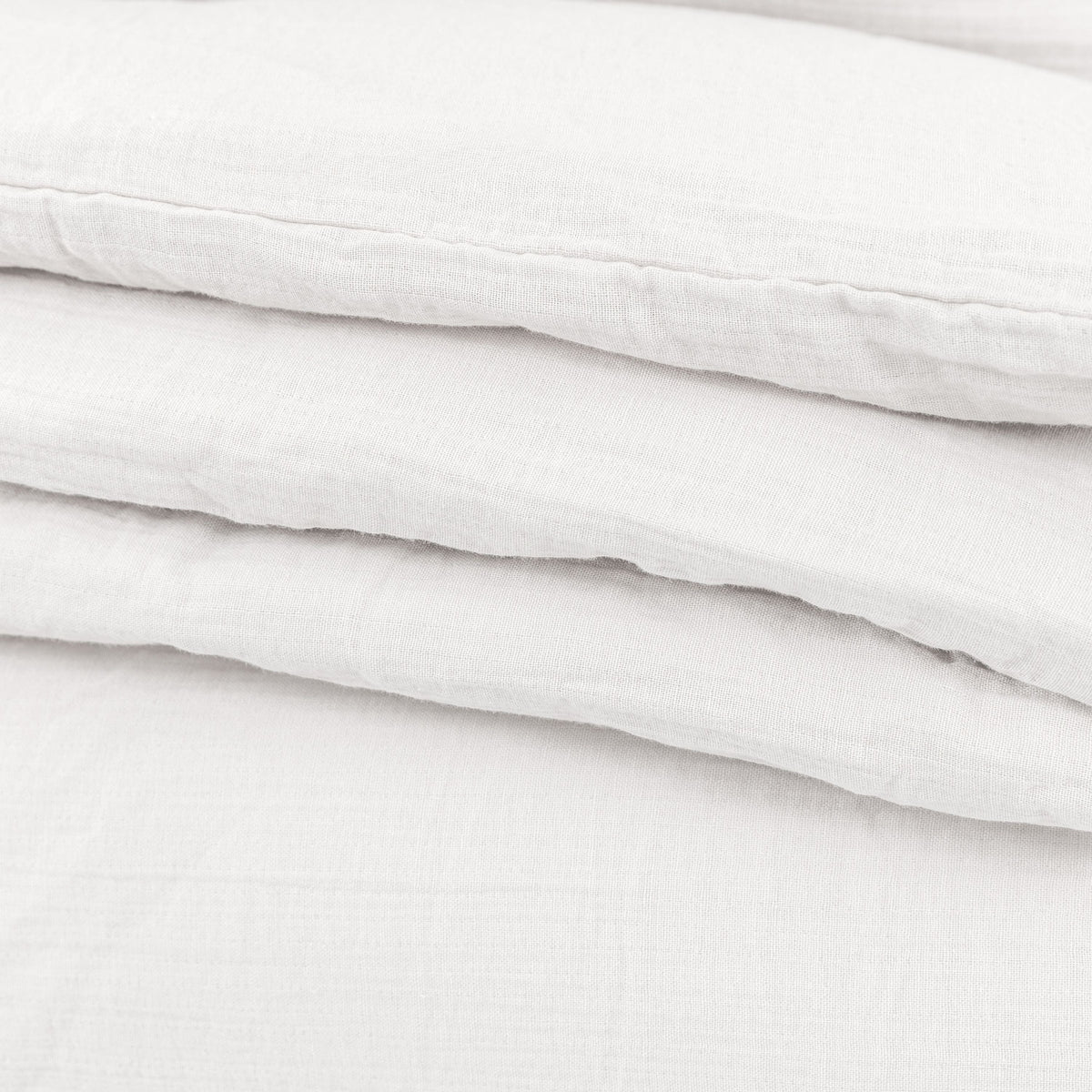 Bodhi Sleeping Alba Washed Cotton Quilt Cover Set White Superking House of Isabella UK