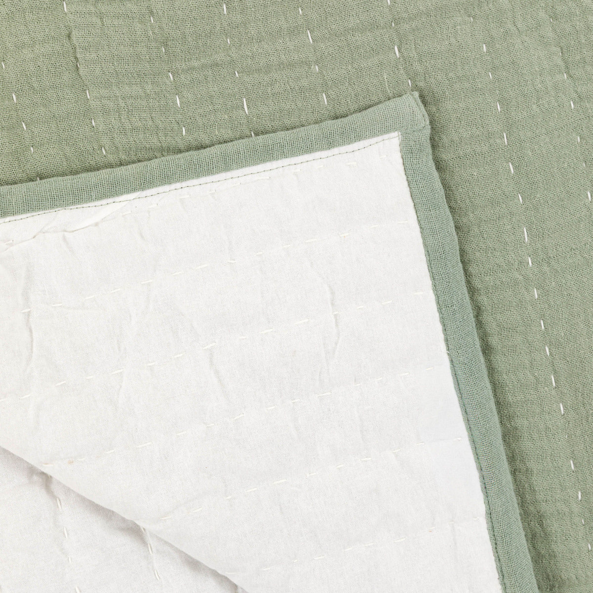 Bodhi Sleeping Alcove Gauze Bedspread Sage House of Isabella UK