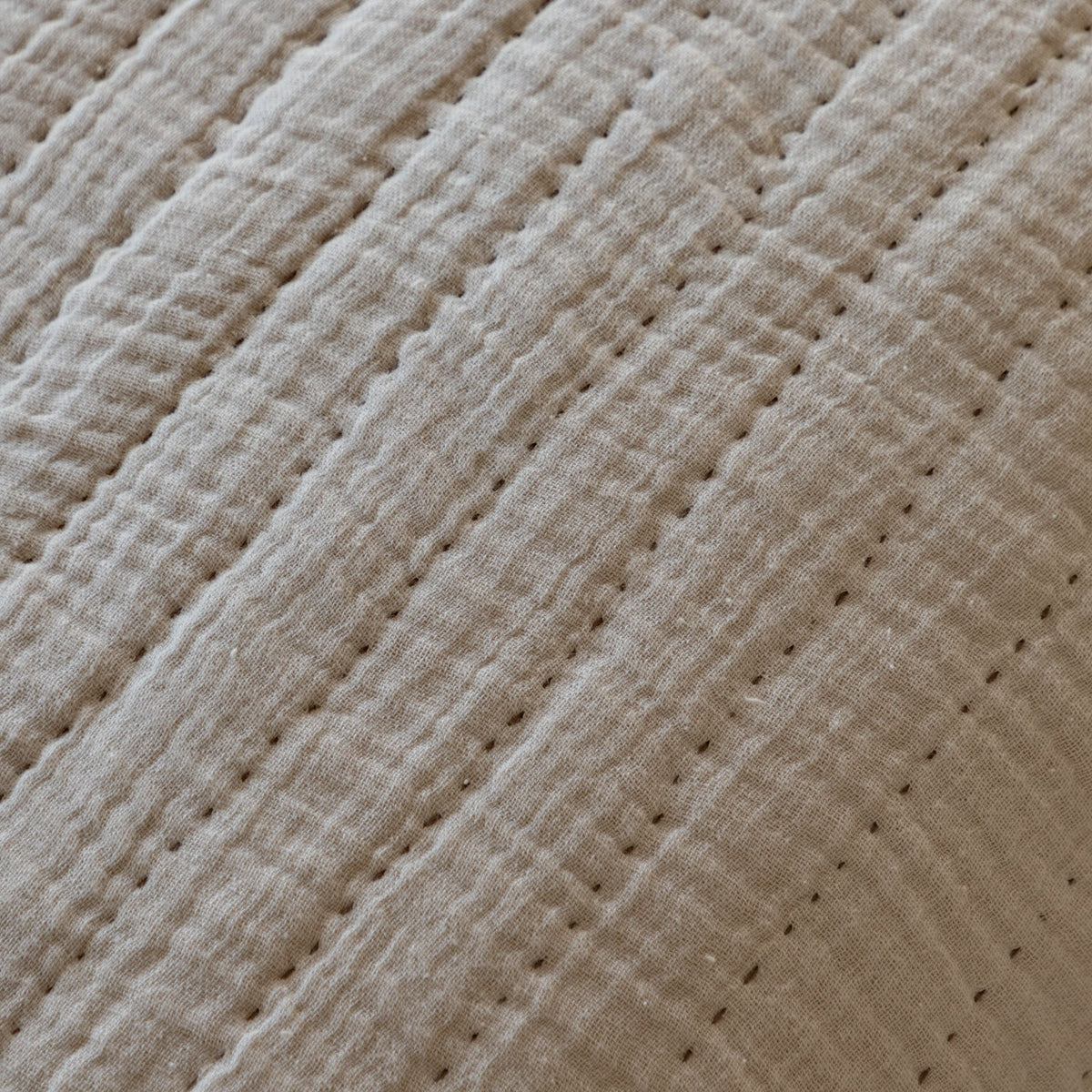 Bodhi Sleeping Alcove Gauze Bedspread Taupe House of Isabella UK