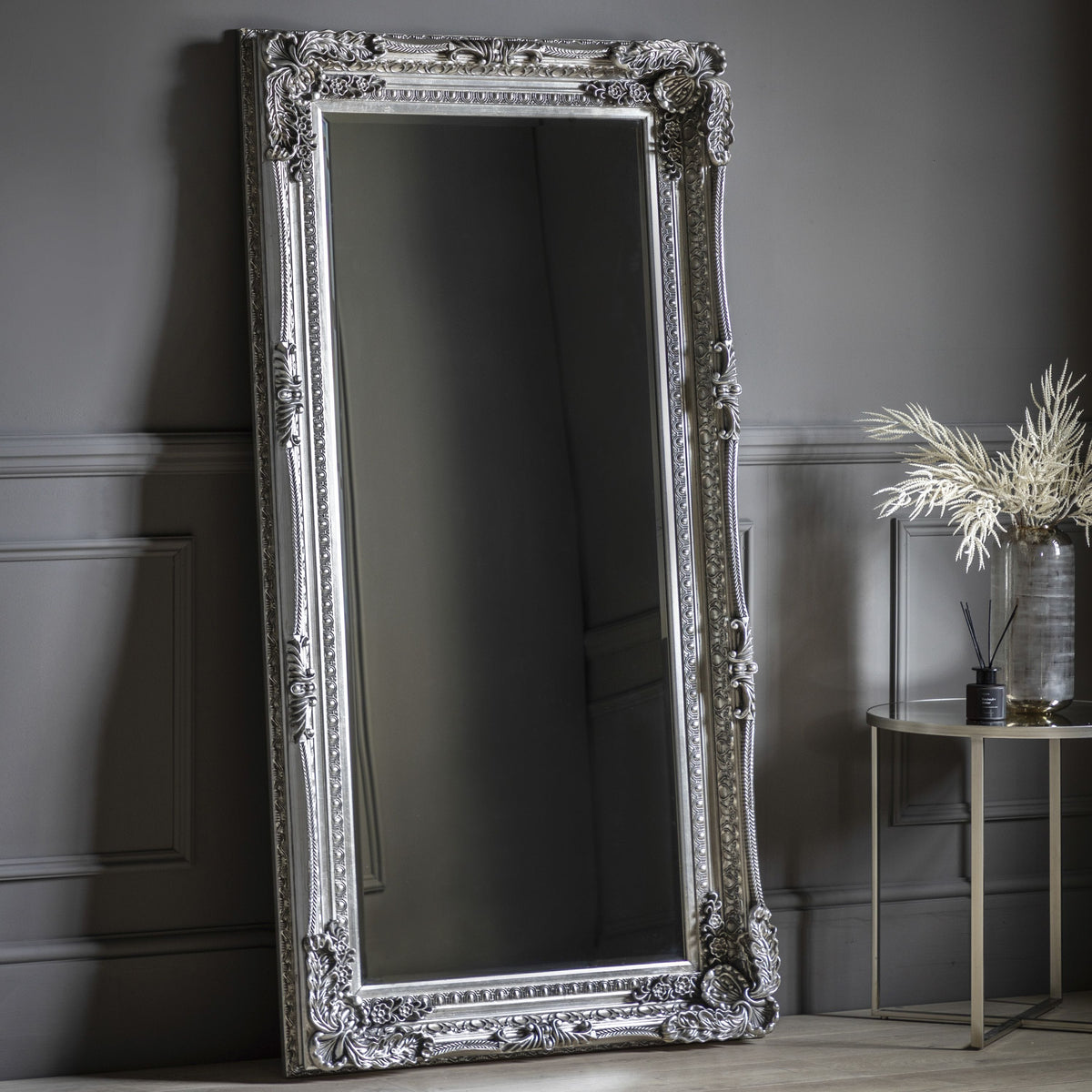 Birkby Louis Leaner Mirror Silver 69" x 35.5".