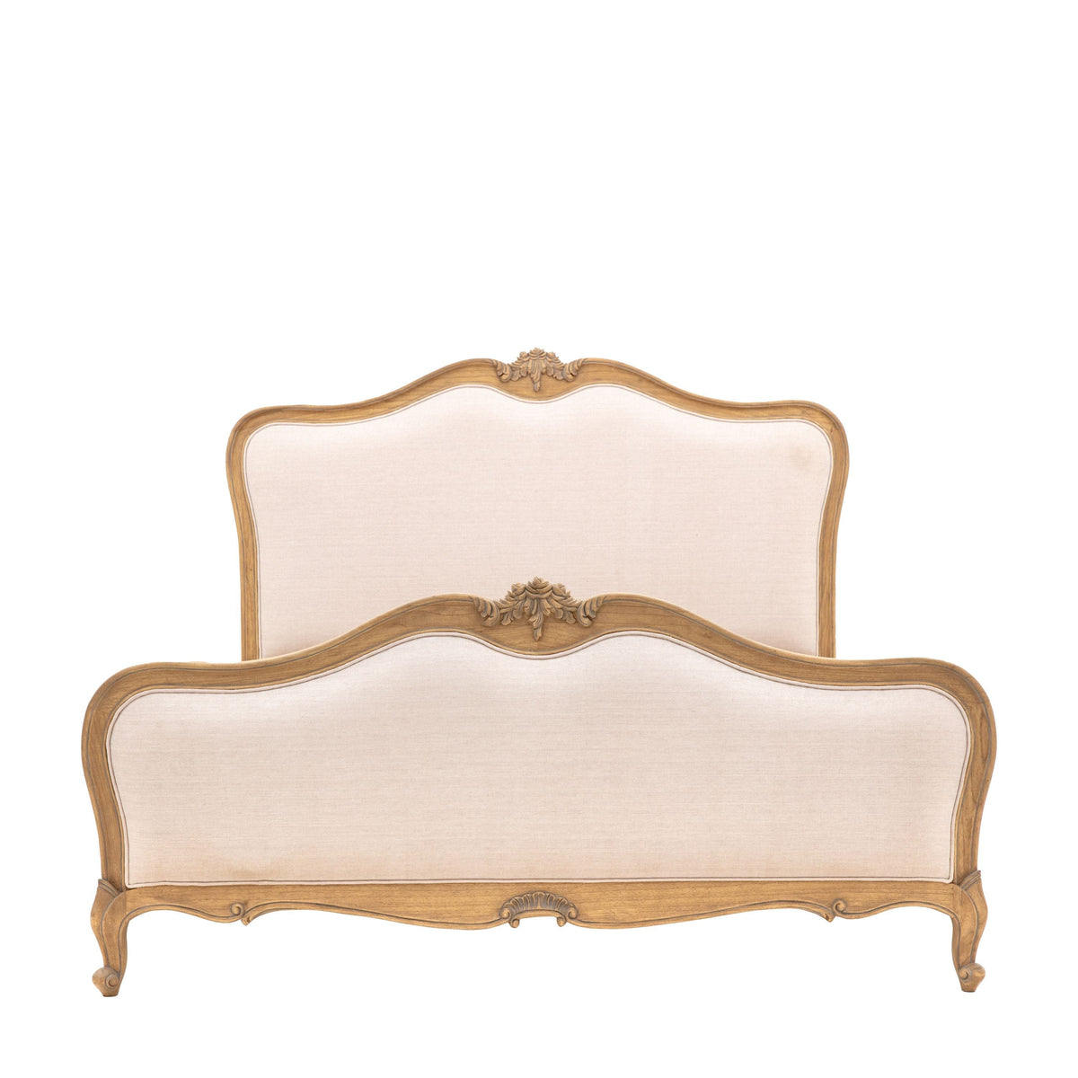 Blowinghouse 6' Linen Upholstered Bed Weathered.