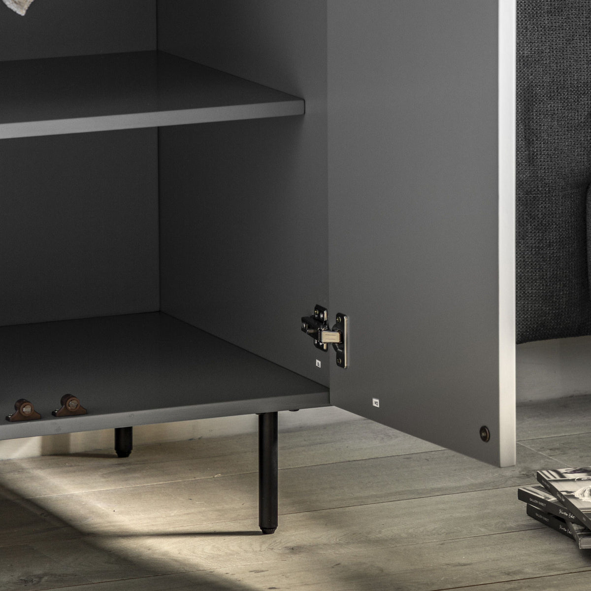 Buckhurst 2 Door Wardrobe Grey.