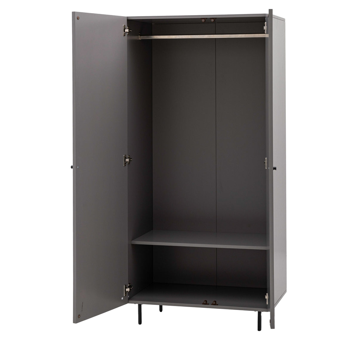 Buckhurst 2 Door Wardrobe Grey.