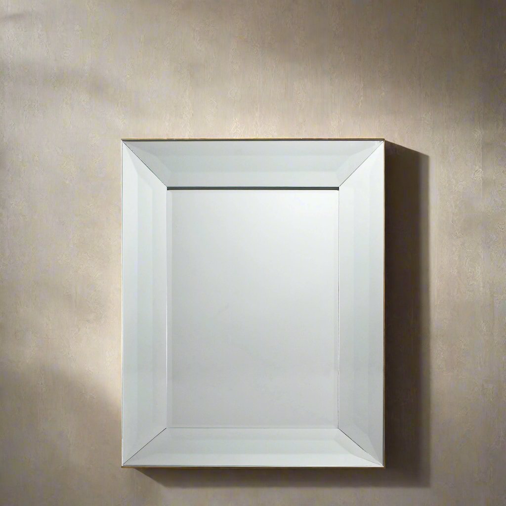 Caddington Wall Mirror Silver 48'' x 36''.
