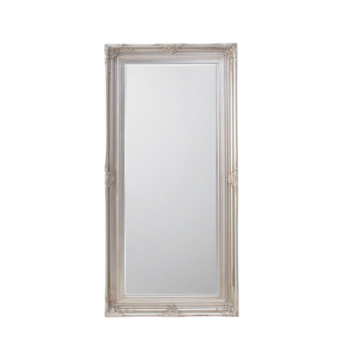 Caulcott Leaner Mirror Silver 67x33".