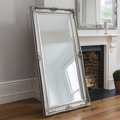 Bodhi Sleeping Chapel Leaner Mirror Silver 67.5" x 33.5" House of Isabella UK