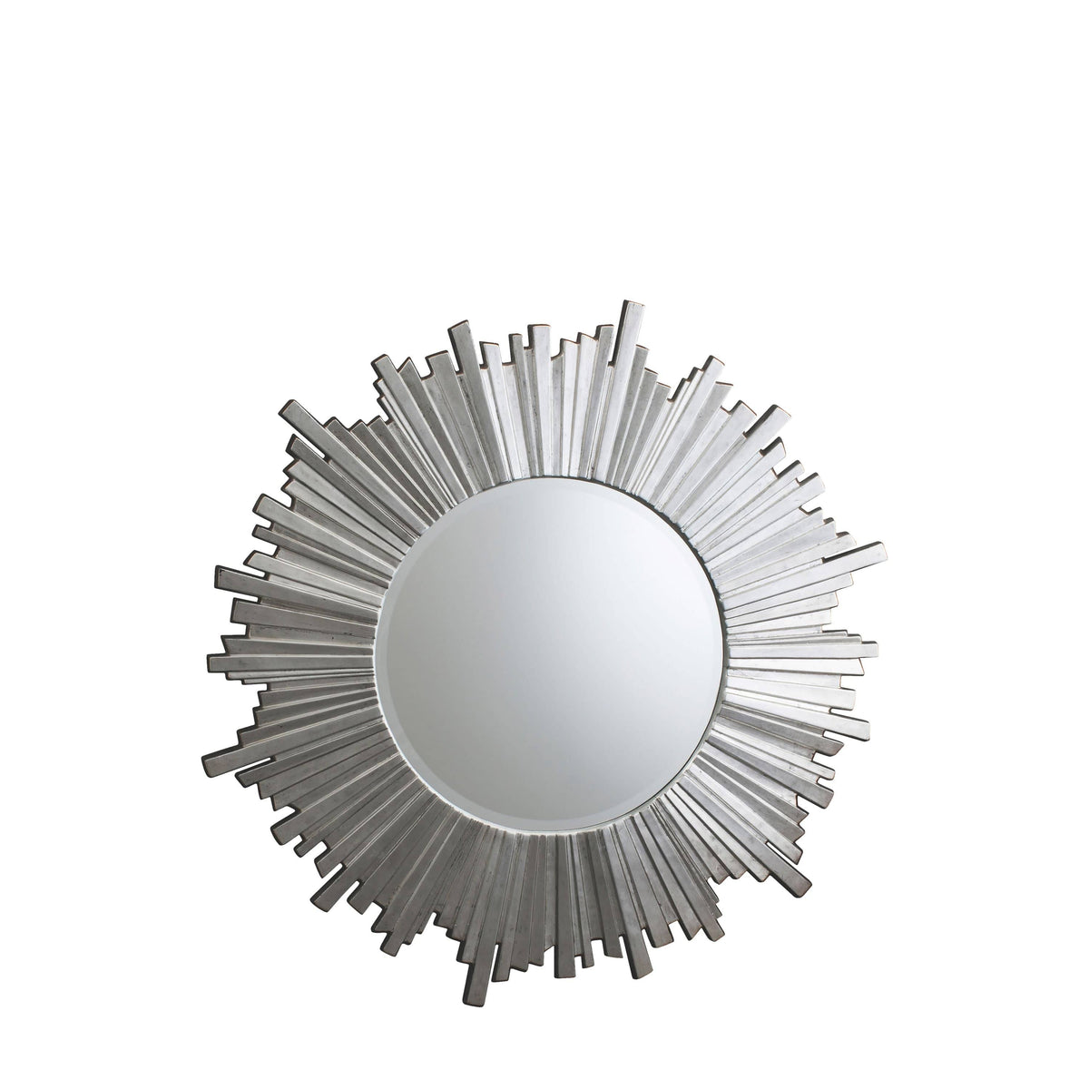 Cheshunt Starburst Round Silver Mirror 39.5".