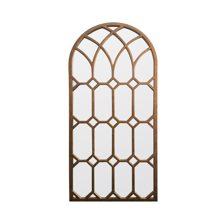 Connon Aged Bronze Window Mirror 59x31.5".